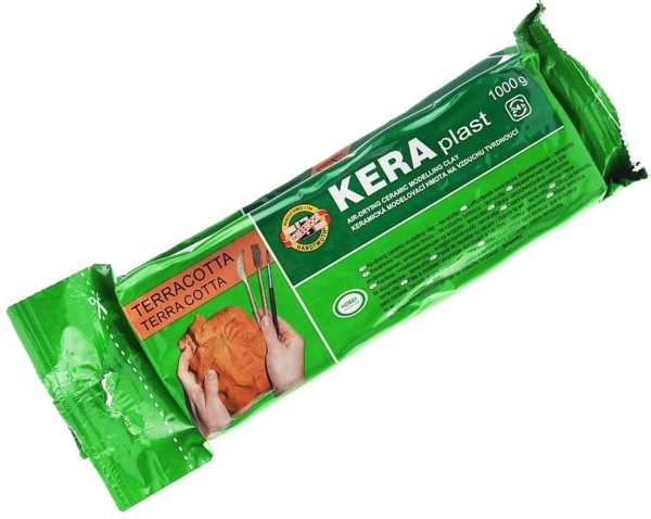 Keraplast Air Drying Modelling Clay - Terracotta