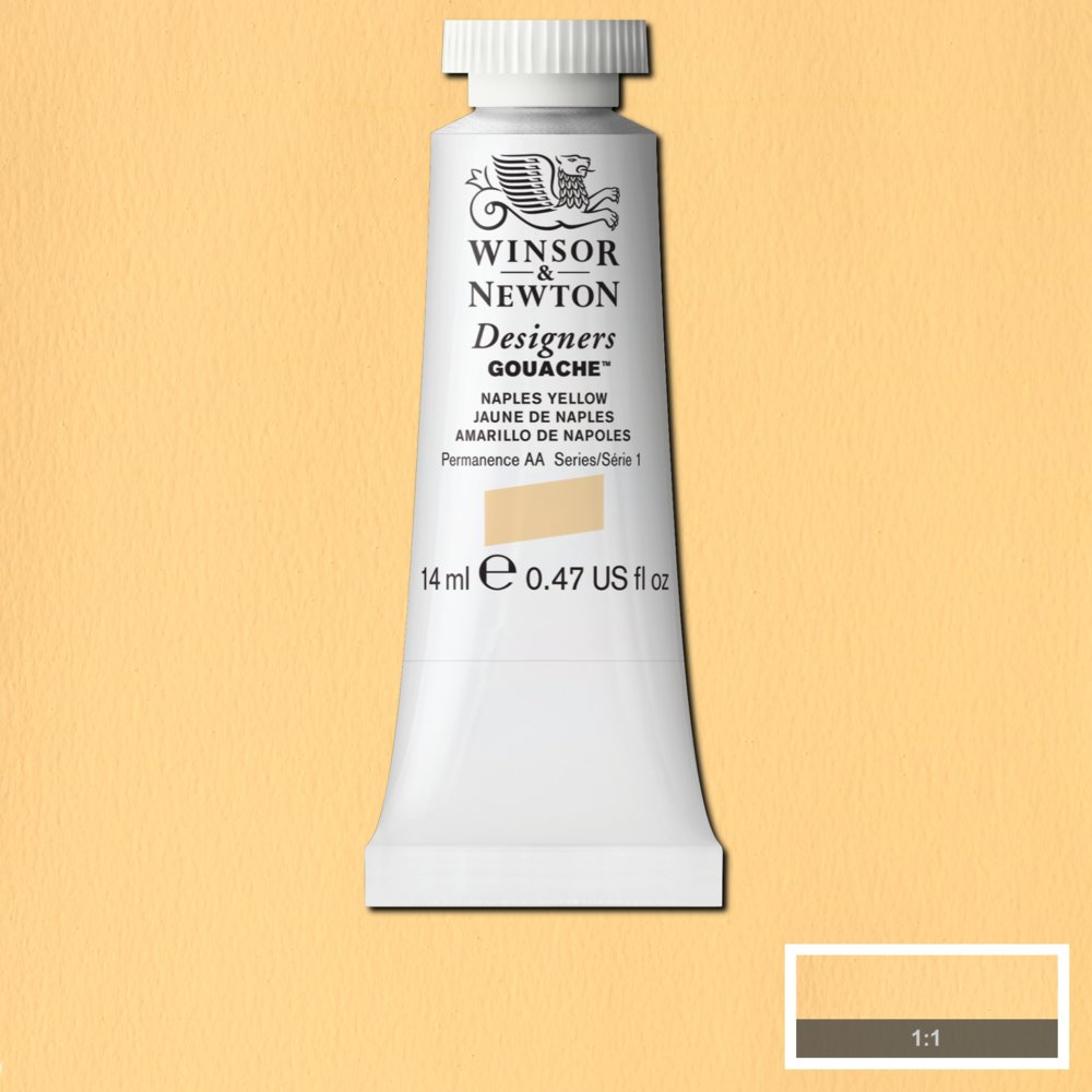 Winsor & Newton Designers Gouache Naples Yellow