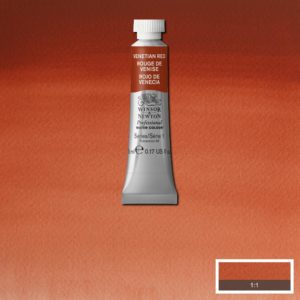Venetian Red is an opaque deep red colour. An earth pigment, it was called Venetian Red after the quarry near Venice where the painter Titian sourced his earth reds.