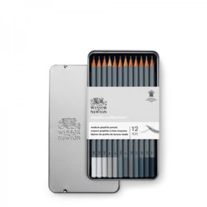 Winsor and newton studio collection set of 12 medium graphite pencils