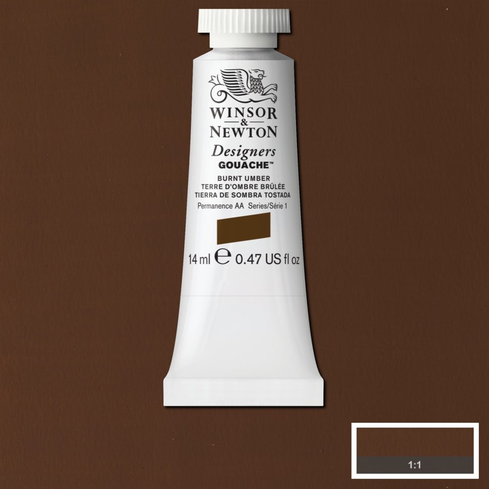 Winsor & Newton Designers Gouache Burnt Umber